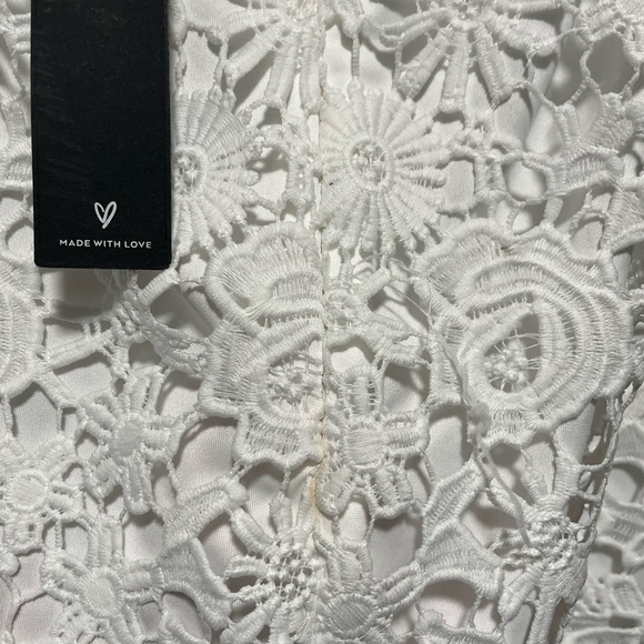 Lulus White Lace Dress with Open Back - Picture 3 of 4